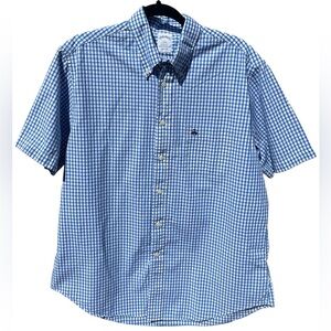 Brooks Brothers Regent 100% Cotton Short Sleeve Button Down Shirt Size Large
